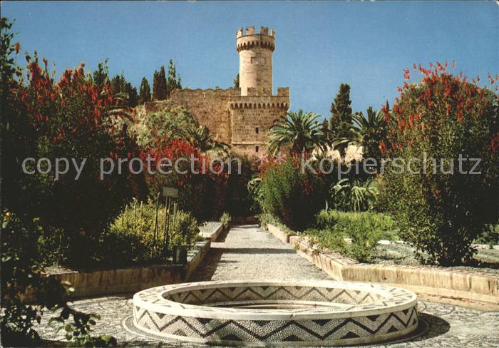 Rhodos Rhodes aegaeis Blumengarten