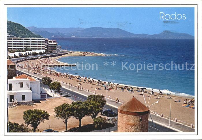 Rhodos Rhodes aegaeis Strand