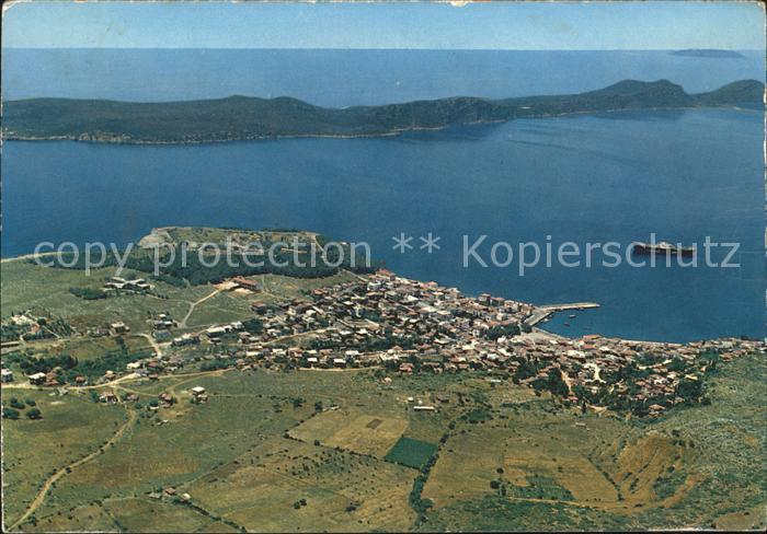 Pylos Fliegeraufnahme Burg Stadt Sphaktiria