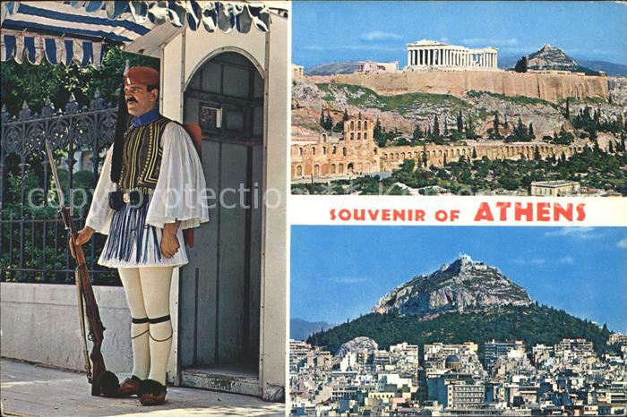 Athen Griechenland Soldat Akropolis