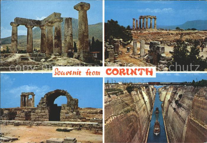 Korinth Corinthe Ruine Schiff Zug