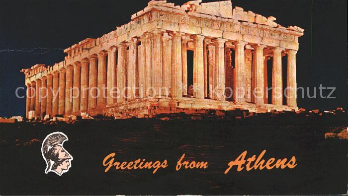 Athen Griechenland Akropolis Parhenon j