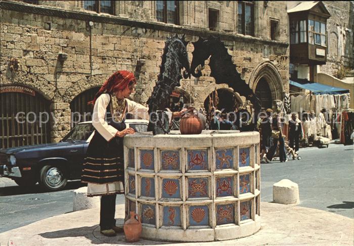 Rhodos Rhodes aegaeis Quelle Alte Stadt