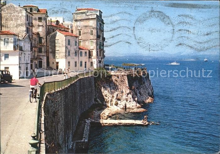 Corfu Korfu Hafendaemme