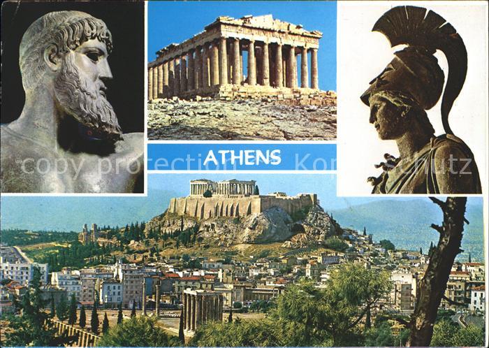 Athen Griechenland Akropolis Skulpturen