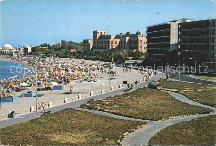 Rhodos Rhodes aegaeis Strand Promenade