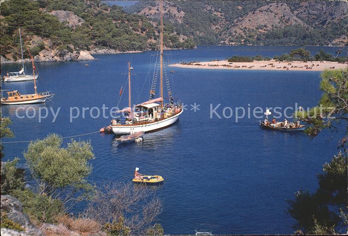 Mugla oeloedeniz Segelboot Bucht