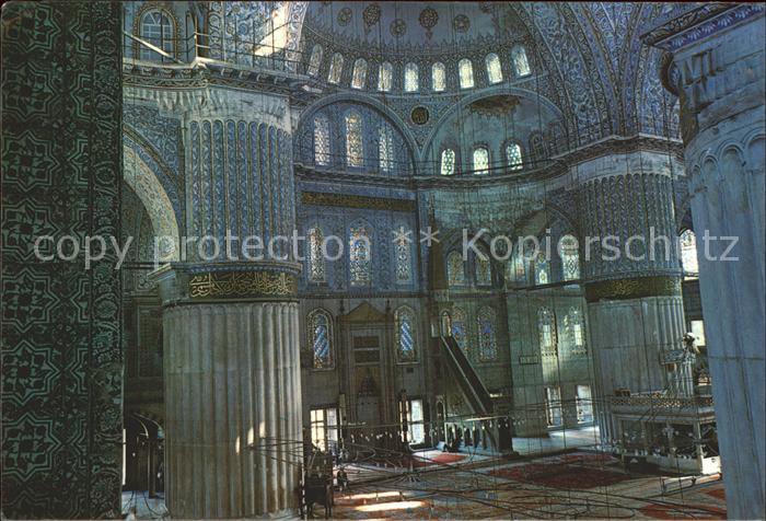 Istanbul Constantinopel Inneres blaue Moschee