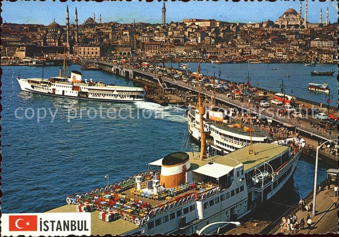 Istanbul Constantinopel Galata-Bruecke neue Moschee Sueleymaniye