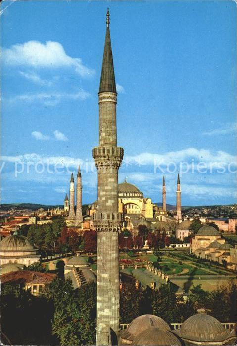 Istanbul Constantinopel Sultanahmet minarest Blaue Moschee
