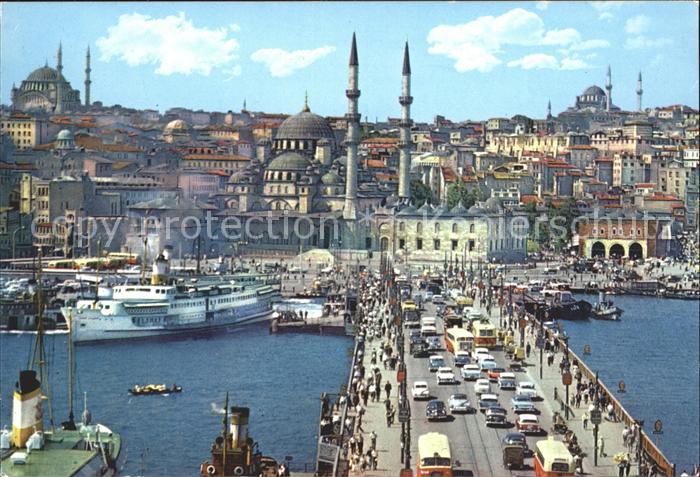 Istanbul Constantinopel Galata Bruecke neue Moschee Dampfer