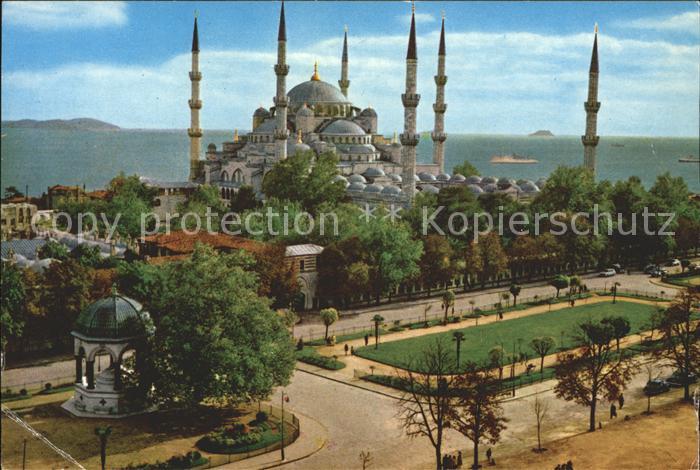 Istanbul Constantinopel Blaue Mosche Kaiser Wilhelm II