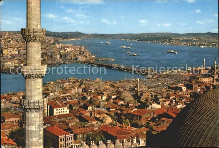Istanbul Constantinopel Golden Horn Galata Bruecke Bosphorus Sueleymaniye