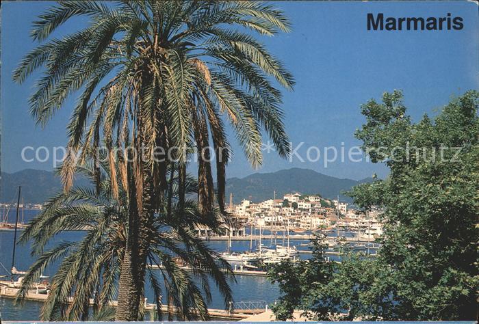 Marmaris Hafen Segelboote Teilansicht