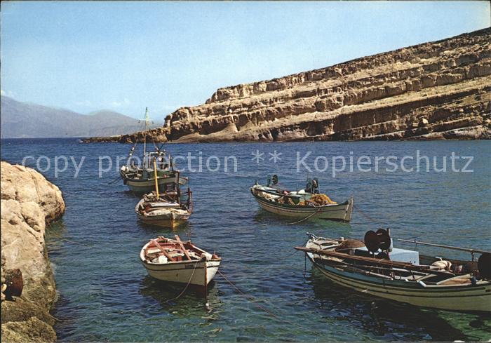 Kreta Crete Malata Kl. Bucht Boote