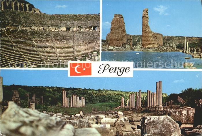 Perge Antalya Theatre Inner Gates Main Collonaded Street