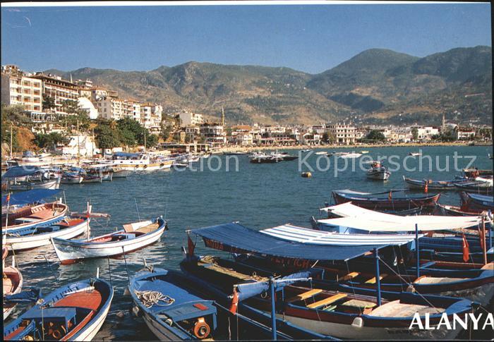 Alanya Hafen Boote Segelboote Teilansicht