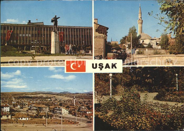 Usak Atatuerk Heykeli Burma Camii Sonbahar