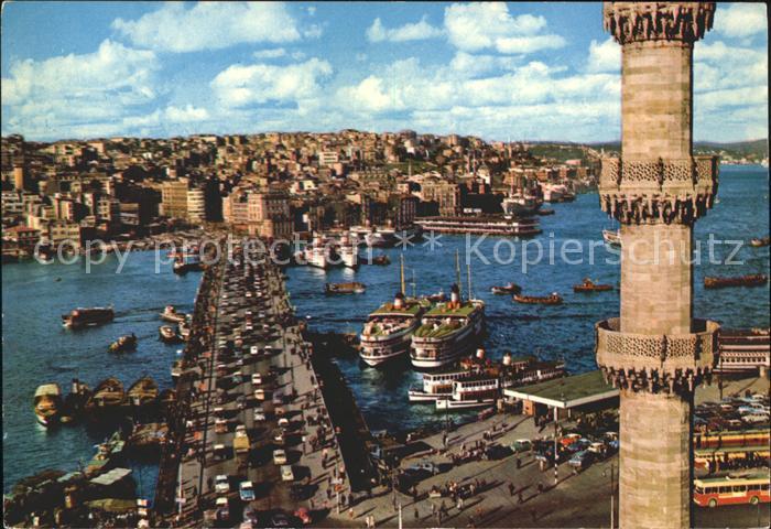 Istanbul Constantinopel Galata Bruecke Dampfer Faehre