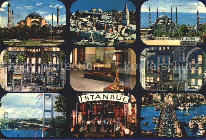 Istanbul Constantinopel Bosphorus Bruecke Blaue Moschee Galata Bruecke