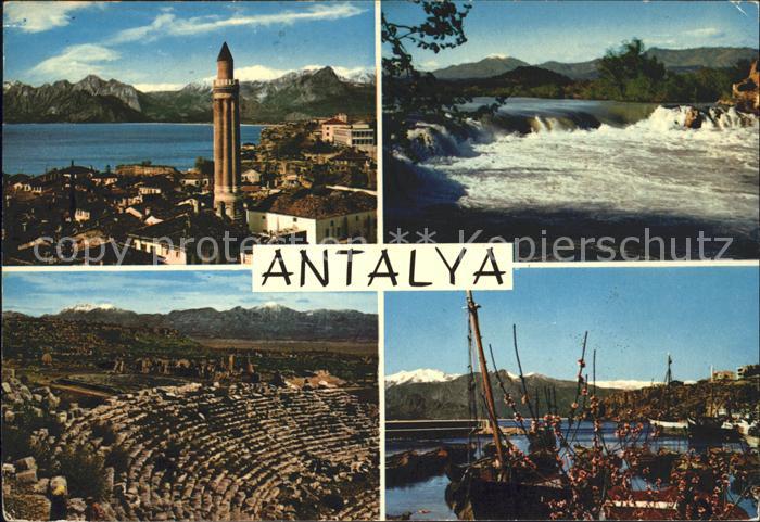 Antalya Theater Wasserfall Moschee Segelboot