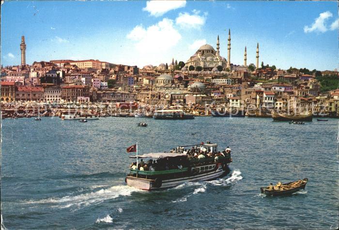 Istanbul Constantinopel Golden Horn Sueleymaniye Boote