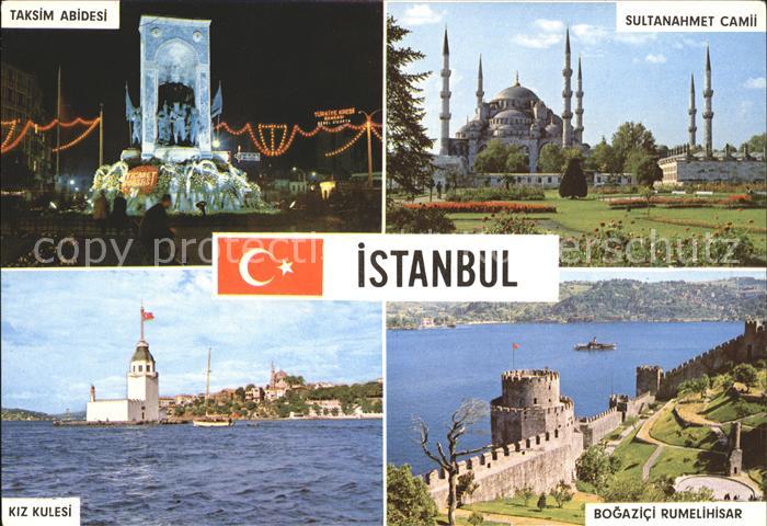 Istanbul Constantinopel Taksim Abidesi Sultanahmet Cami Bogazici Rumelihisar