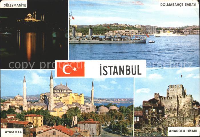 Istanbul Constantinopel Dolmabance Sarayi Sueleymaniye Ayasofya Anadolu Hisari