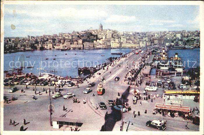 Istanbul Constantinopel Galata Bruecke Golden Horn
