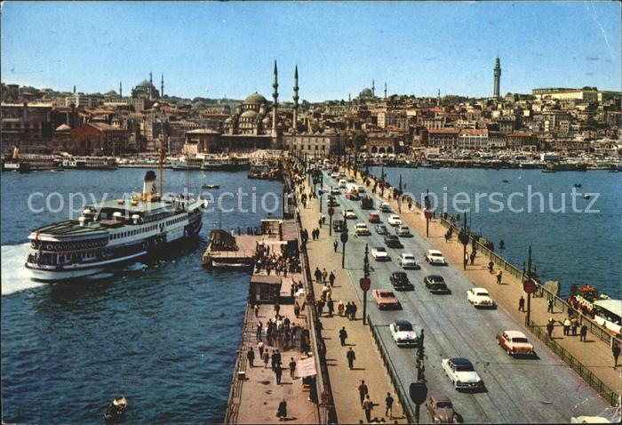 Istanbul Constantinopel Galata Bruecke neue Moschee Dampfer