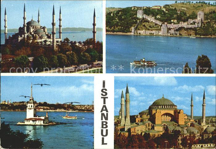 Istanbul Constantinopel Moewe Moschee Burg Dampfer