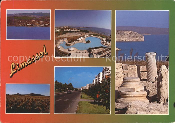 Limassol Ruine Schwimmbad Fliegeraufnahme