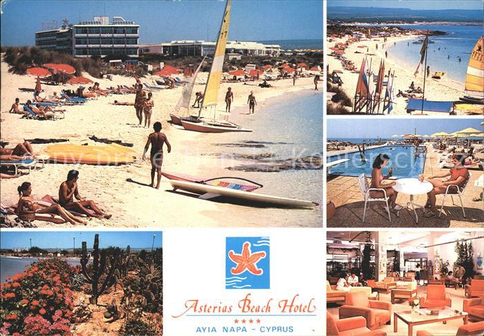 Ayia Napa Agia Napa Asterias Beach Hotel Strand Segelboot Schwimmbad