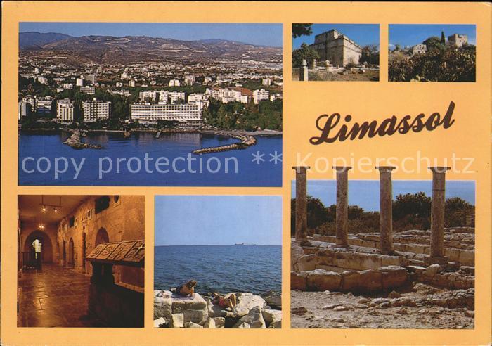 Limassol Fliegeraufnahme Palaestra von Salamis Kastell von Kyrenia/Girne
