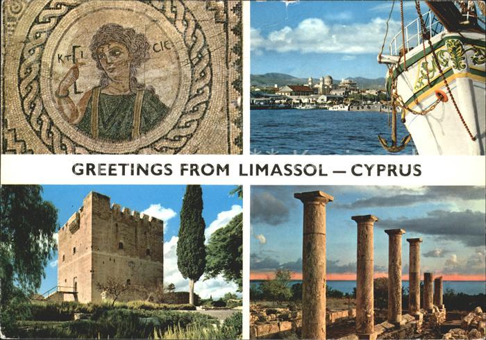 Limassol Kloster Ruine Mosaik