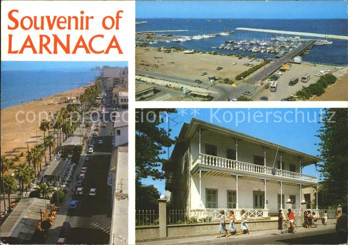 Larnaca Fliegeraufnahme Promenade Hafen Finikoudes Palmes Marina Museum