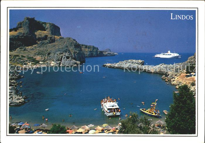 Lindos Lindo Schiff Strand