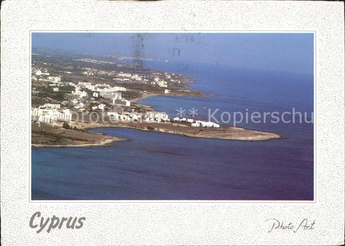 Zypern Cyprus Fliegeraufnahme Strand