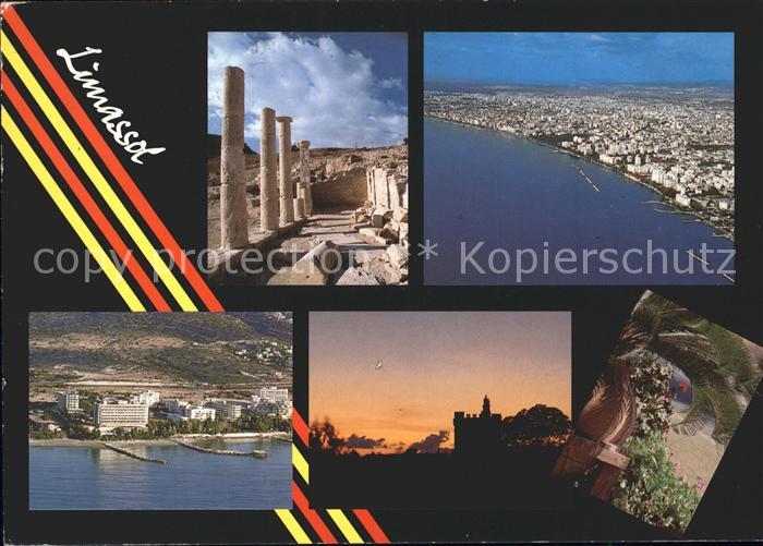 Limassol Fliegeraufnahme Ruine