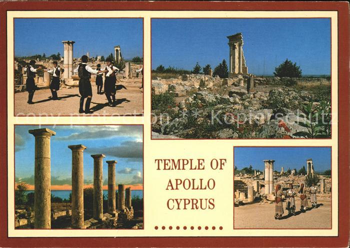 Zypern Cyprus Temple Apollo Nationaltracht Tanzen