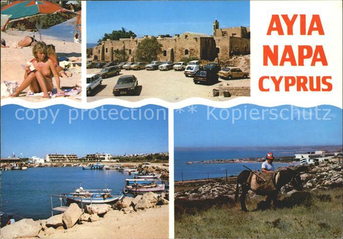 Ayia Napa Agia Napa Strandleben Esel Ruine