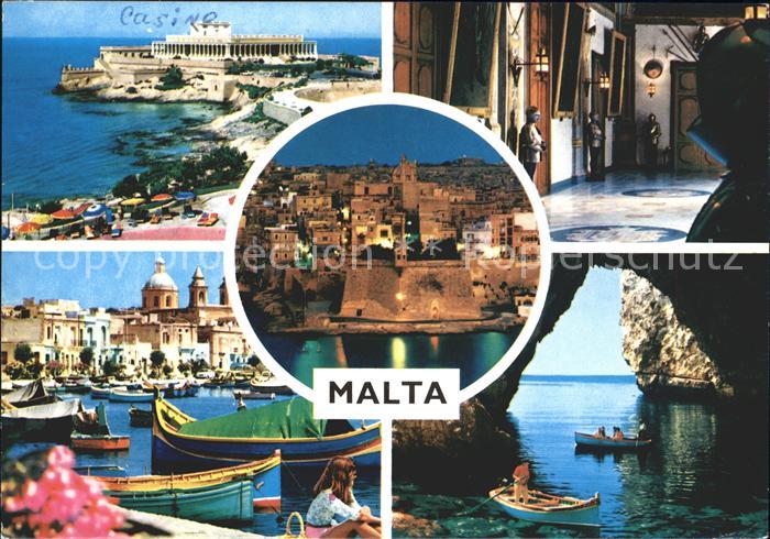 Malta Bucht Hafen Strand