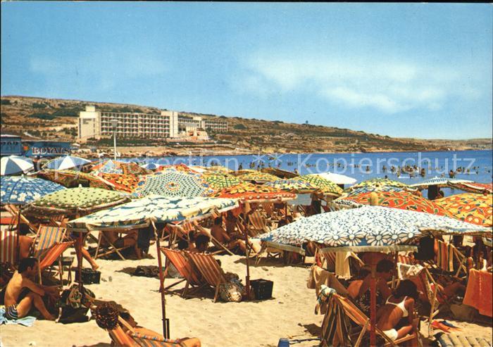 Mellieha Ghadira Strandleben