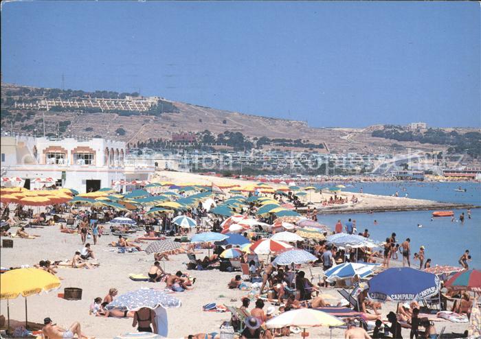 Mellieha Bay Popular Sandy Beach
