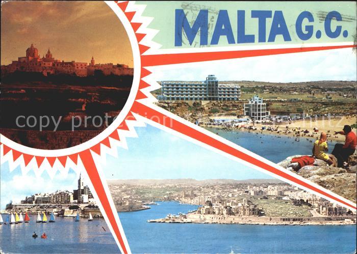 Malta Mdina Golden Bay Marsamxett Harbour Valletta Bastions