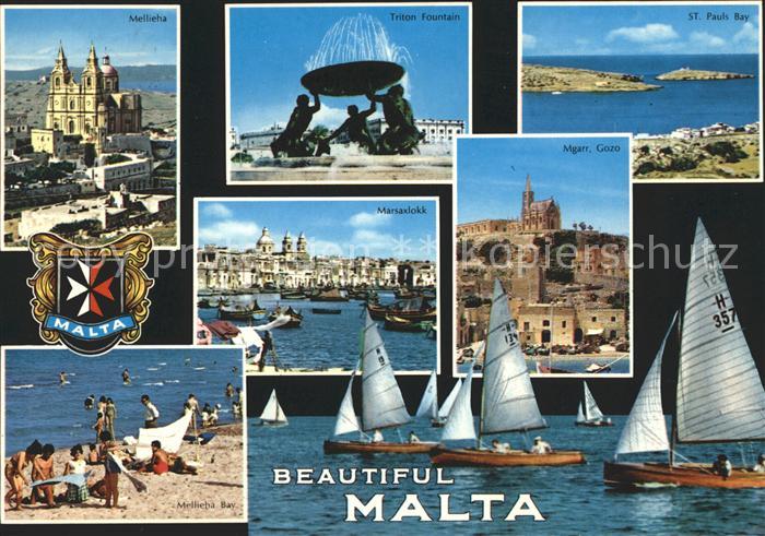 Malta Marsaxlokk Mellieha St. Bauls Bay
