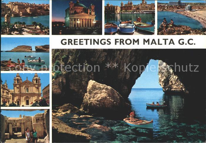 Malta Blaue Grotte Kirche Strand
