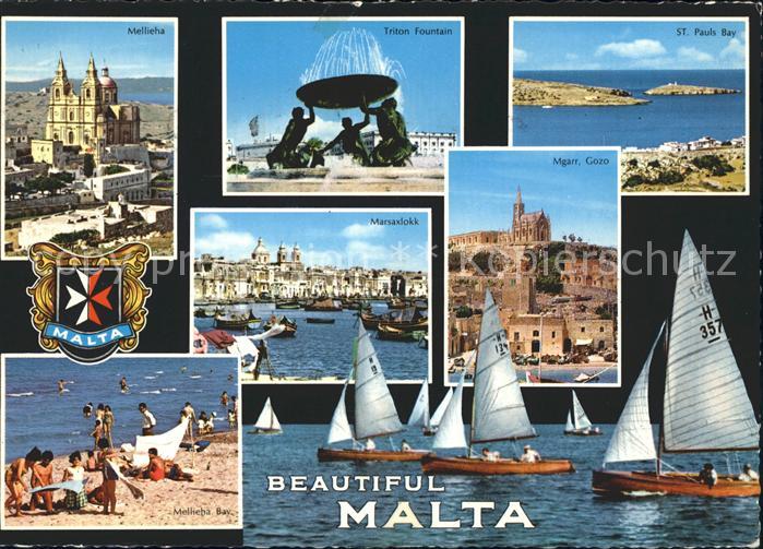 Malta St. Pauls Bay Triton Fontain Marsaxlokk
