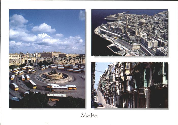 Valletta Fliegeraufnahme Strassenansicht