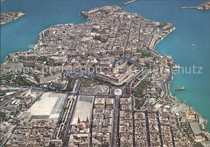 Valletta Fliegeraufnahme Floriana Granaries